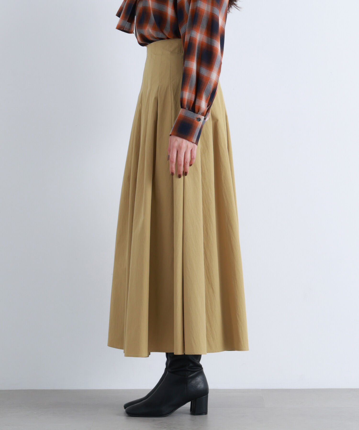  「タフタボリュームスカート」|スカート|