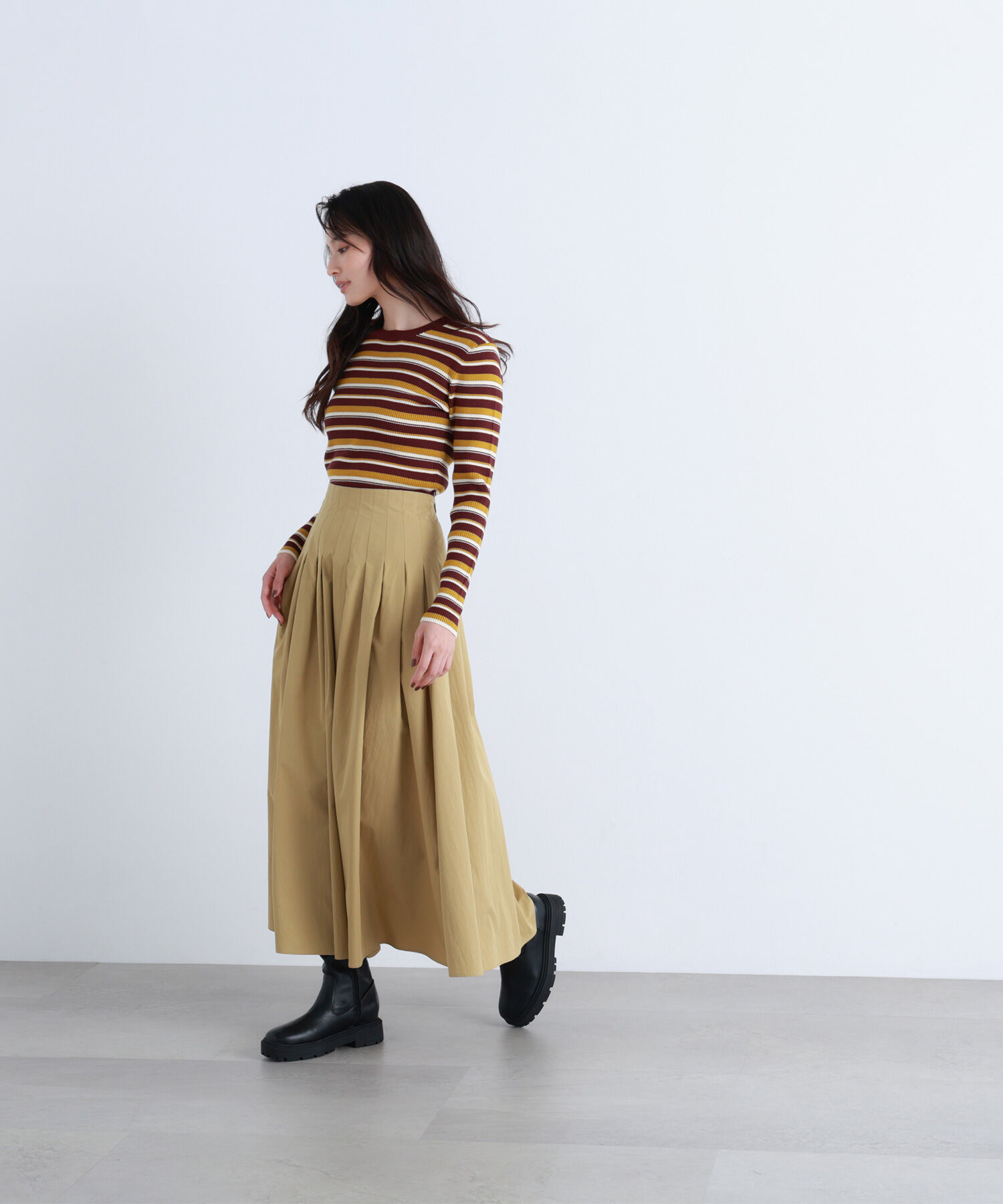  「タフタボリュームスカート」|スカート|