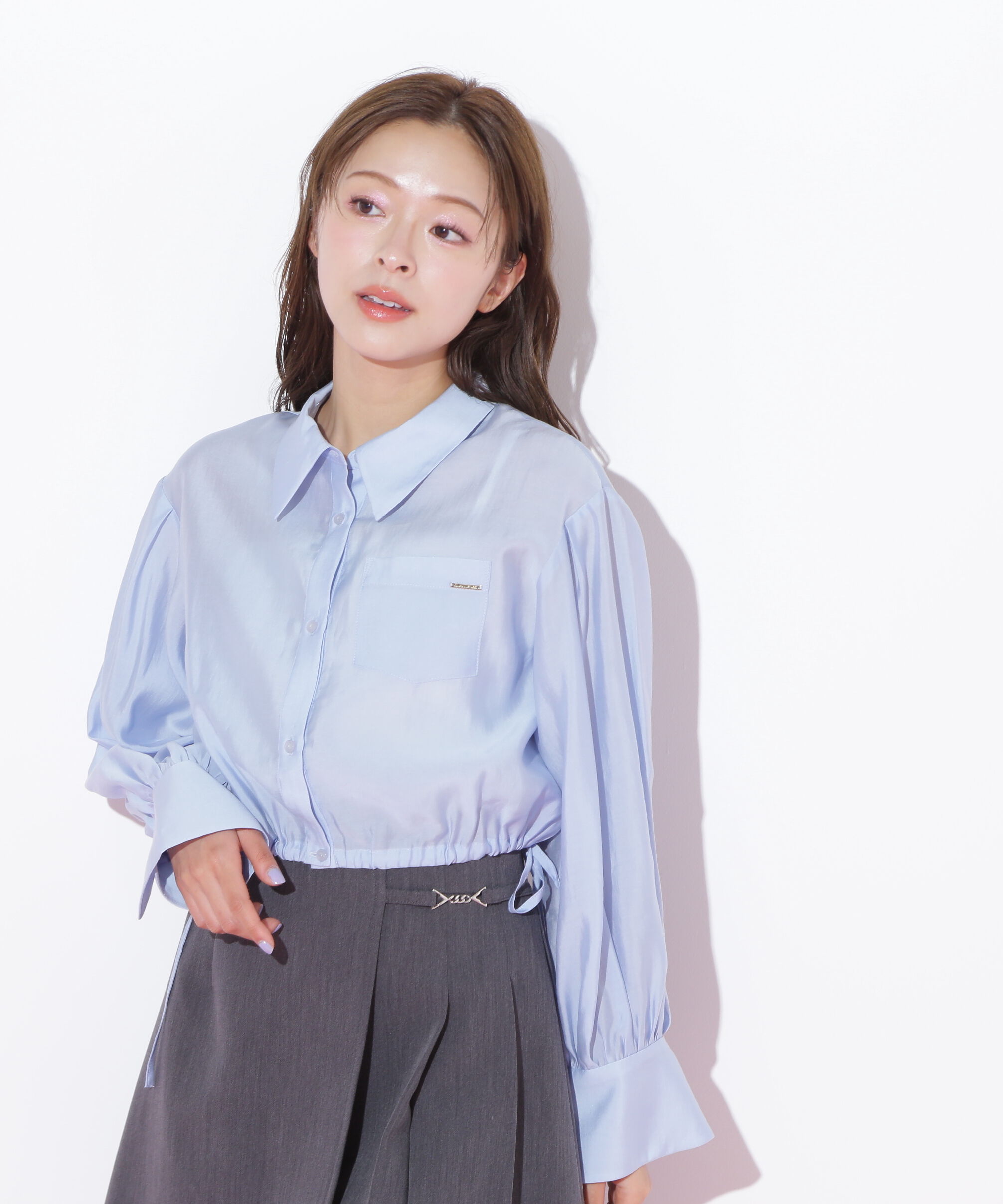  「短丈シアーシャツ」|シャツ・ブラウス|