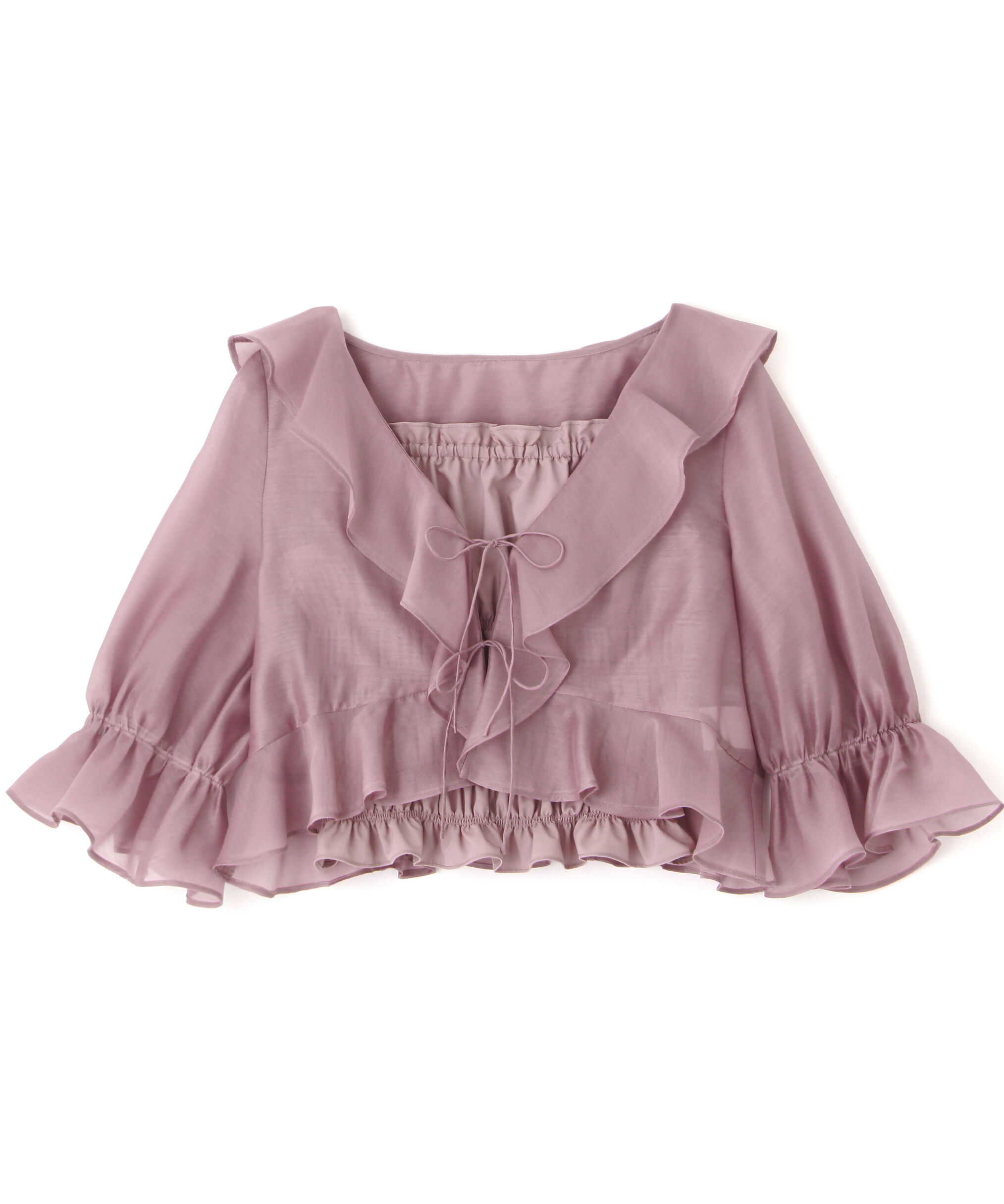  「ラッフルアンサンブルセットアップブラウス」|シャツ・ブラウス|