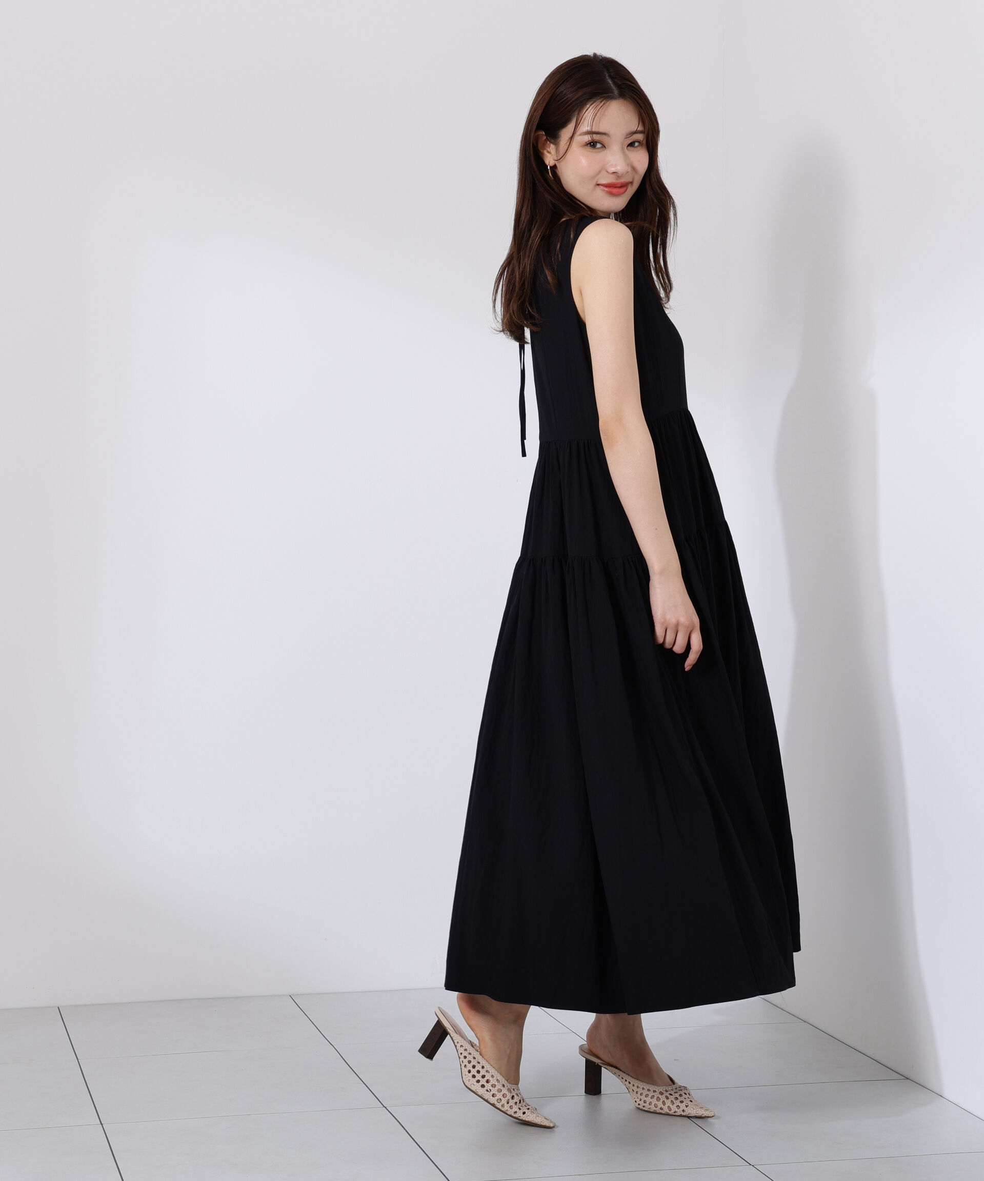 PROPORTION BODY DRESSING「バックリボンティアードワンピース」|ワンピース|