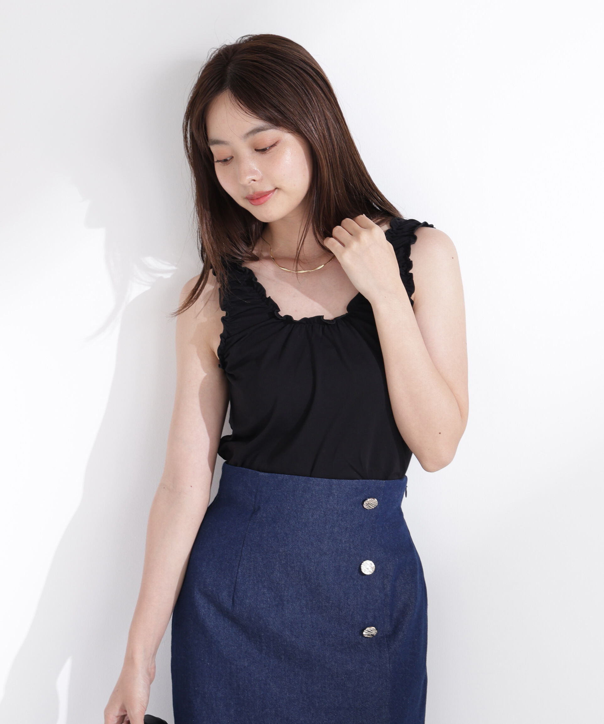 PROPORTION BODY DRESSING「ギャザータンク」|Tシャツ・カットソー|