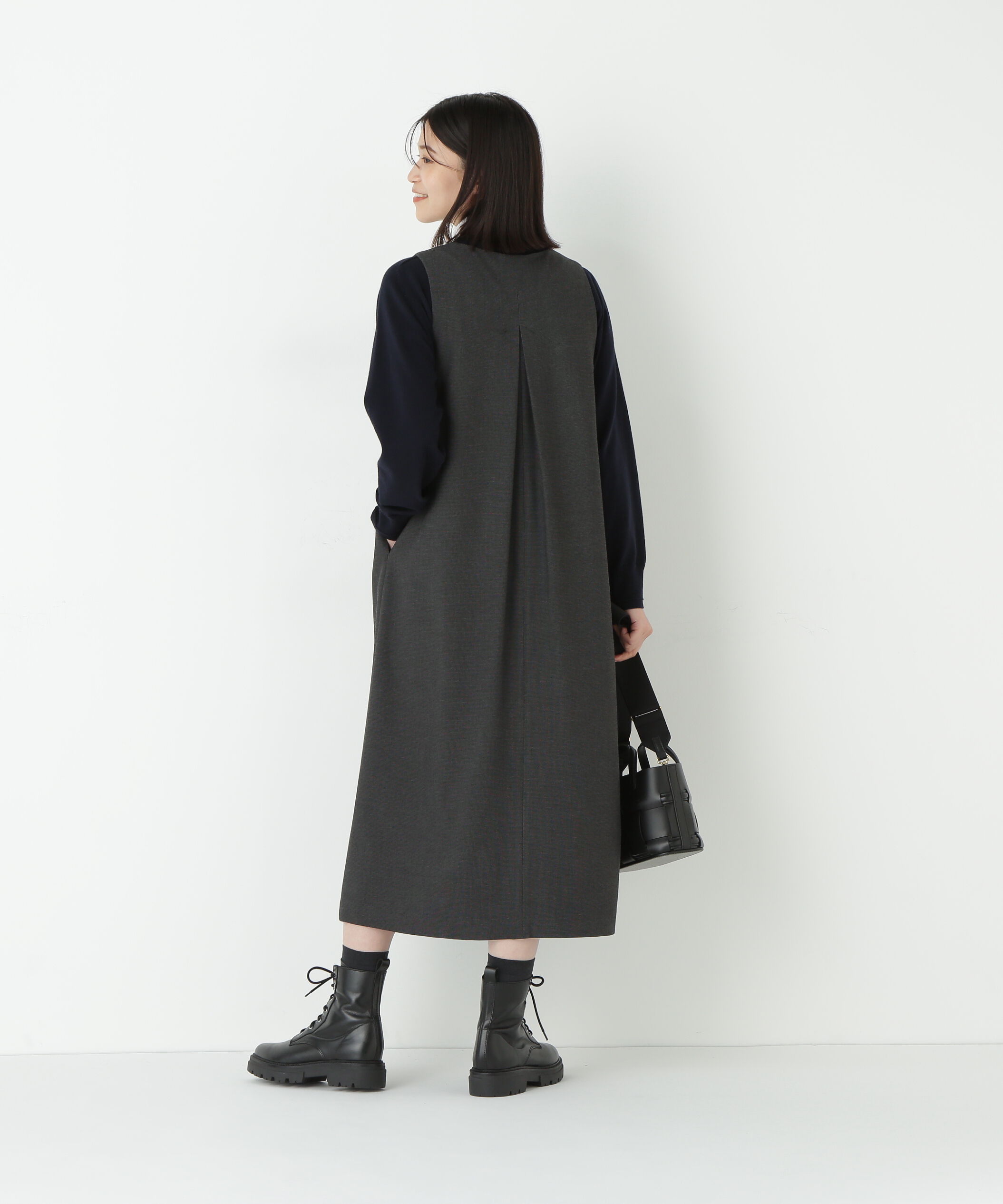  「◆ＴＲストレッチＶネックジャンスカ」|ワンピース|