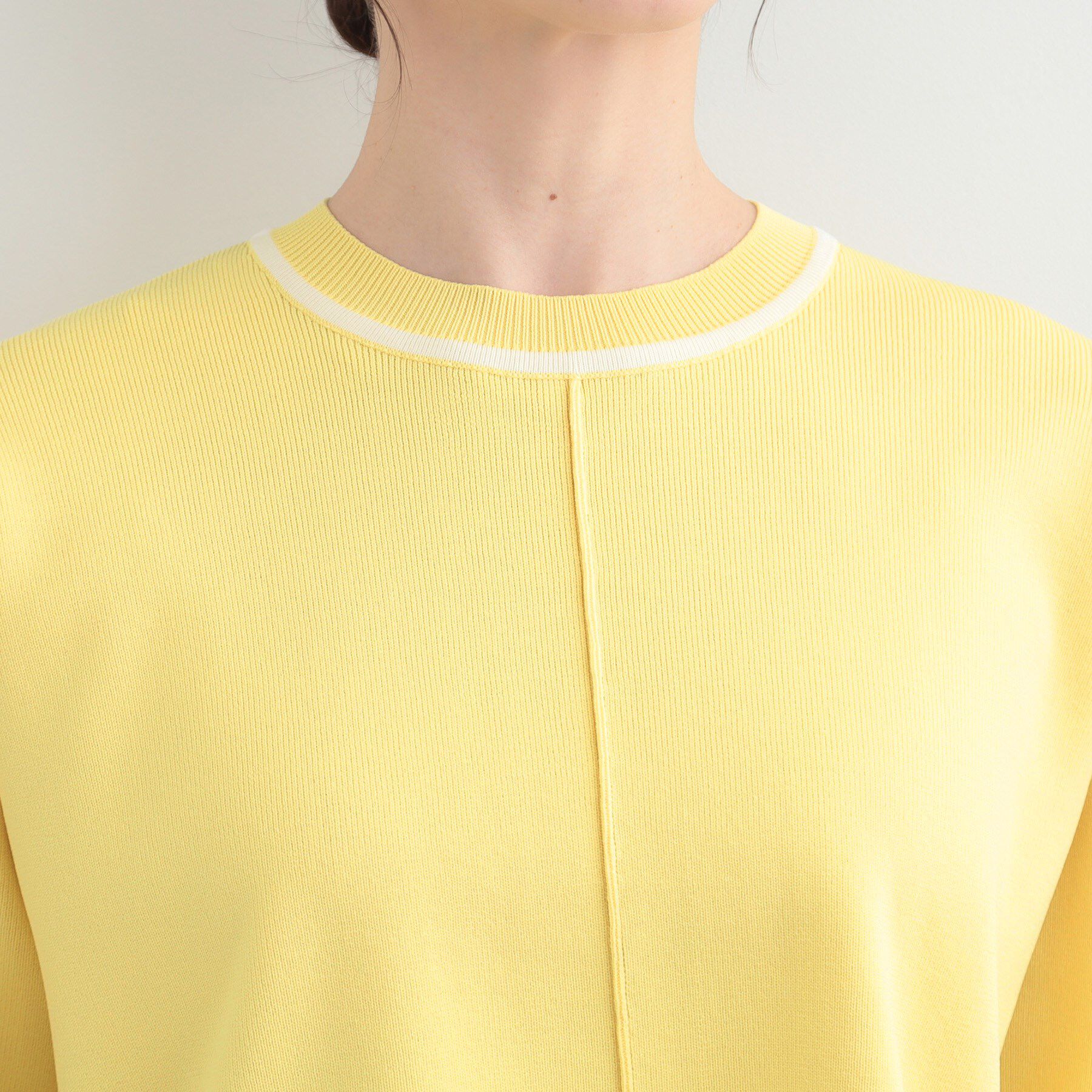 SHOO･LA･RUE「【洗濯機可/S-LL】軽やかな スポンディッシュ パイピングニット」|ニット・セーター|