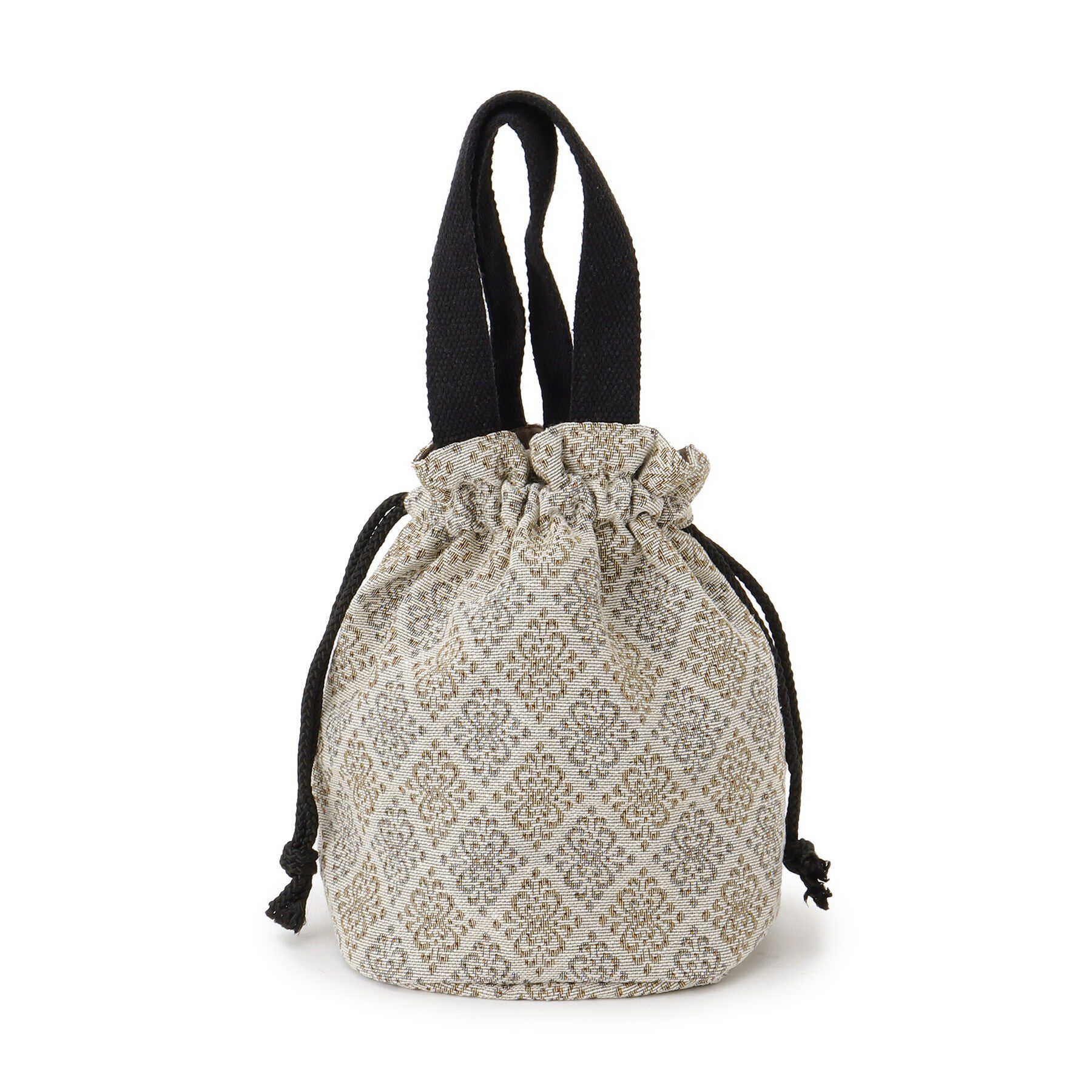 SHOO･LA･RUE「【インド製】ジャカード巾着バッグ」|トートバッグ|