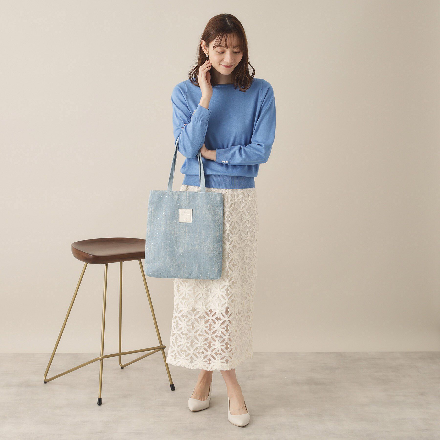 ITS&rsquo;DEMO「【A4対応】ストーンデニムトート」|トートバッグ|