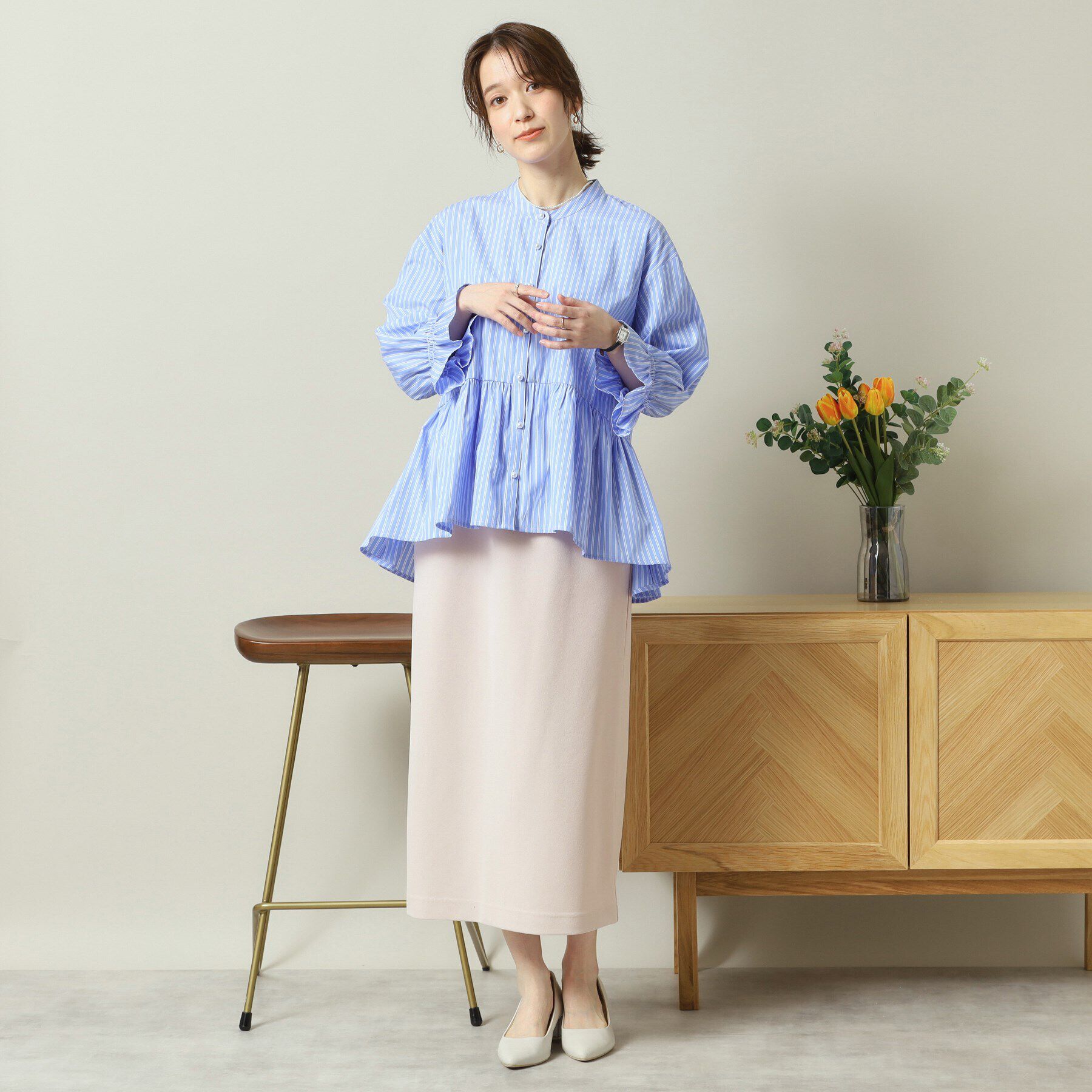 ITS&rsquo;DEMO「【洗濯機OK／吸水速乾／UVカット】カットジョーゼットスカート」|スカート|