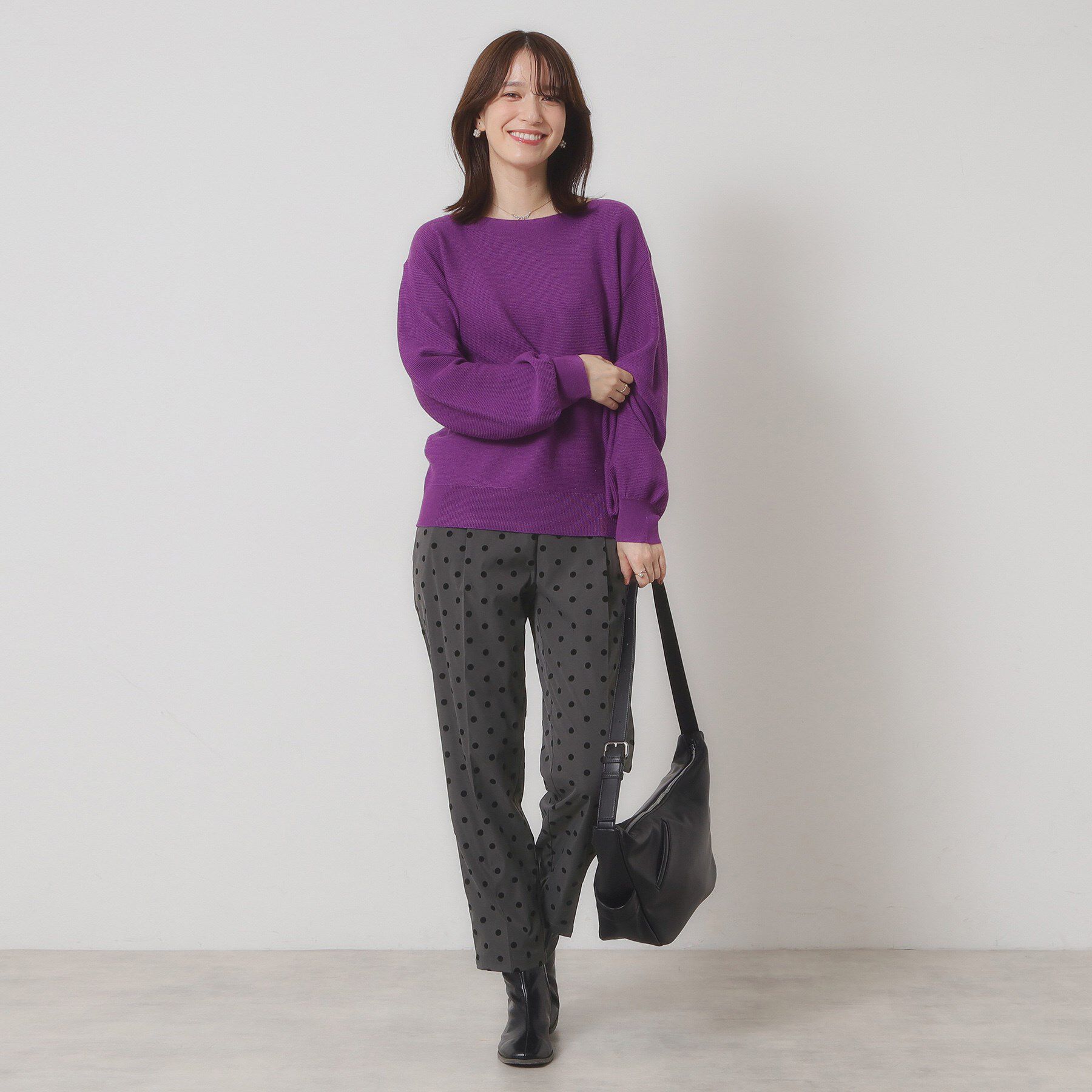 ITS&rsquo;DEMO「【手洗い可／ウエストゴム】フロッキードットパンツ」|その他|