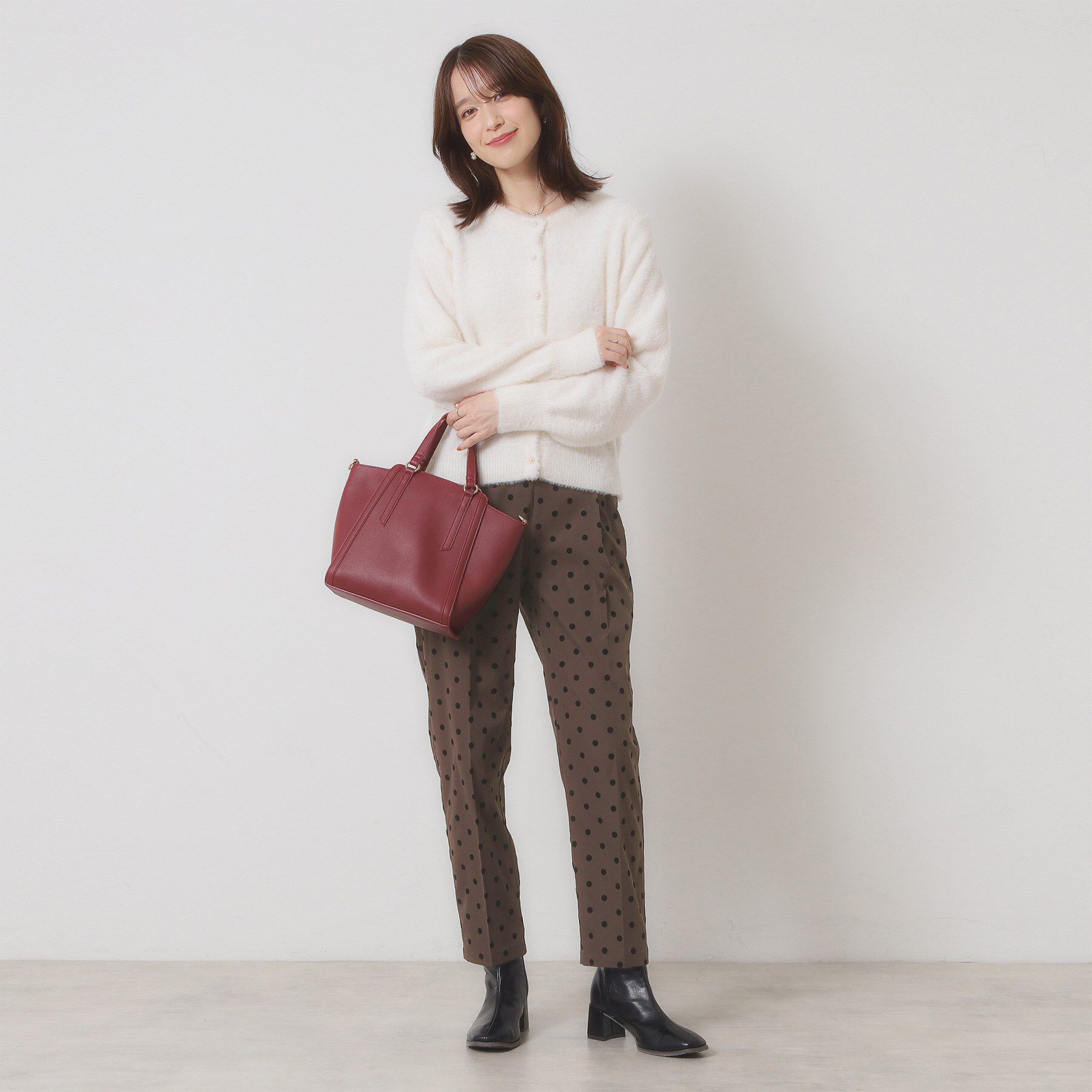 ITS&rsquo;DEMO「【手洗い可／ウエストゴム】フロッキードットパンツ」|その他|