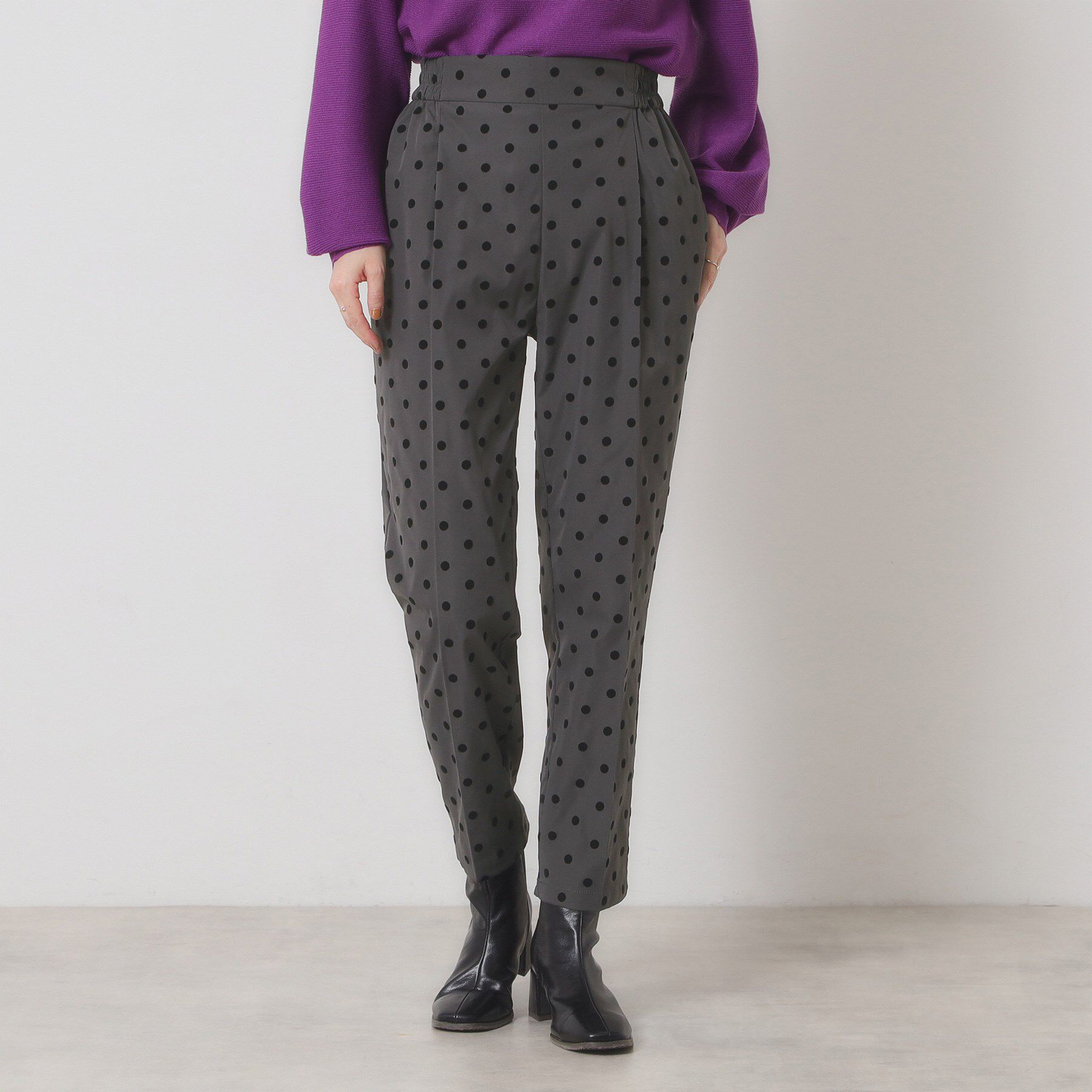 ITS&rsquo;DEMO「【手洗い可／ウエストゴム】フロッキードットパンツ」|その他|