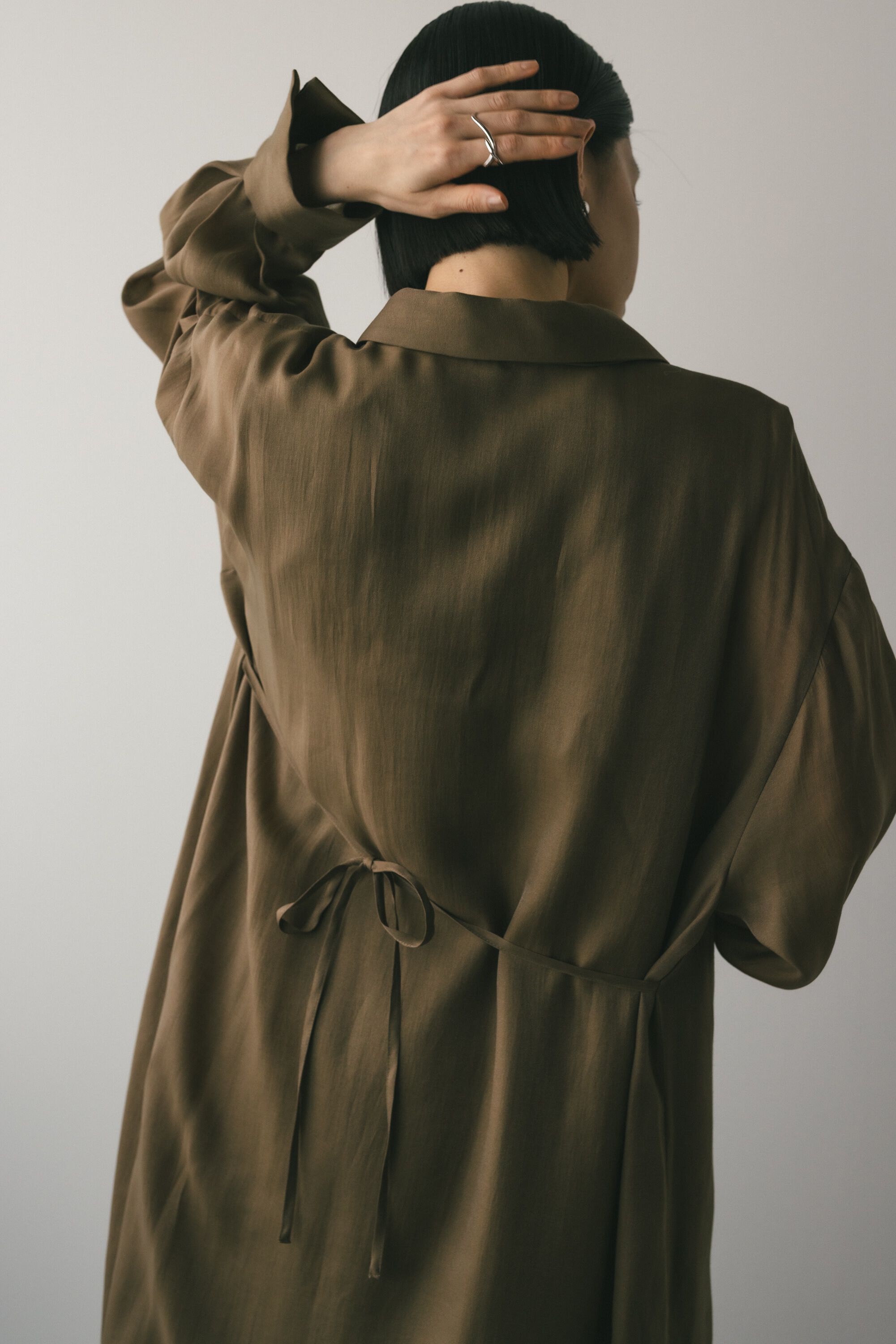 STYLEMIXER「シアーレイヤーシャツワンピース」|ワンピース|