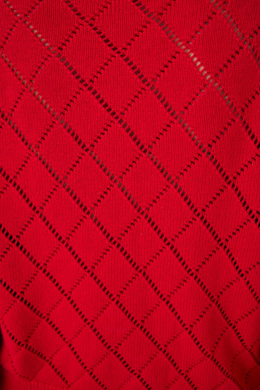 MOUSSY「EYELET ニットカーディガン」|ニット・セーター|