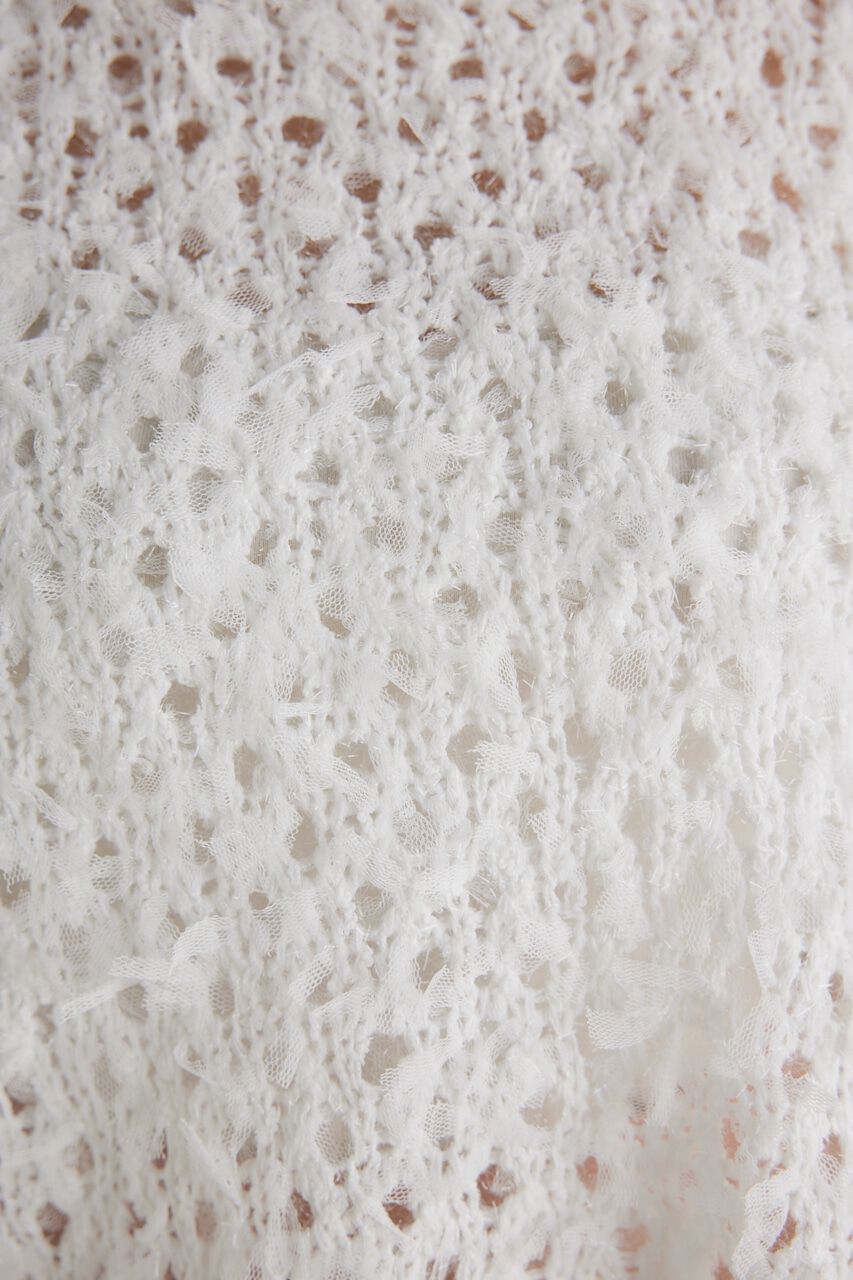 rienda「ラメシャギーメッシュKnit TOP」|ニット・セーター|