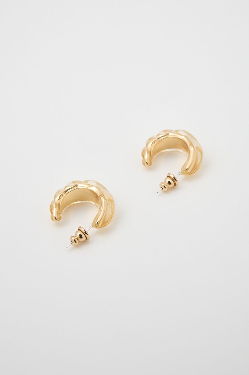 rienda「クリアコンビフープピアス」|ピアス|