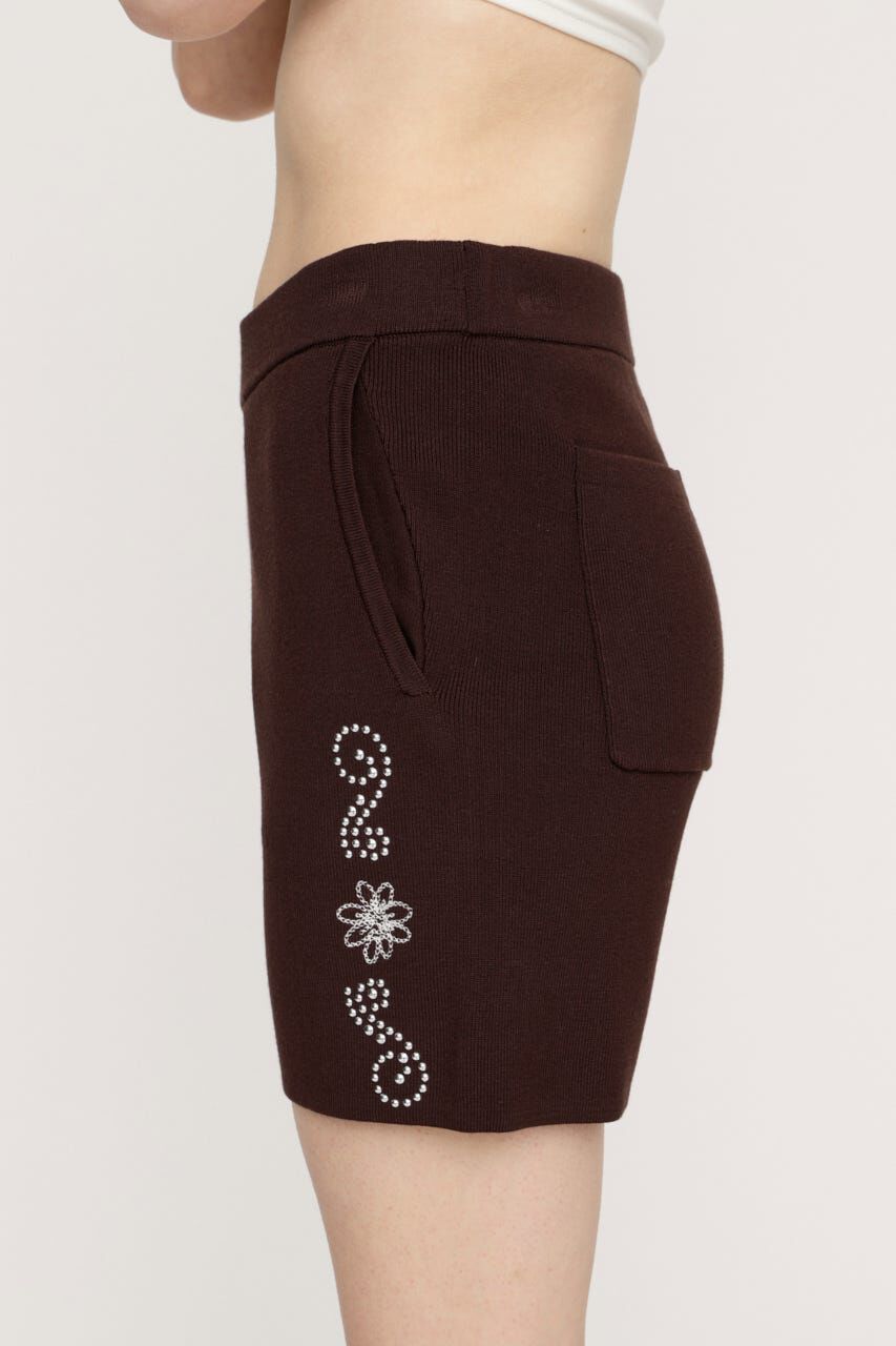SLY「WESTERN STUDS KNIT ショートパンツ」|その他|