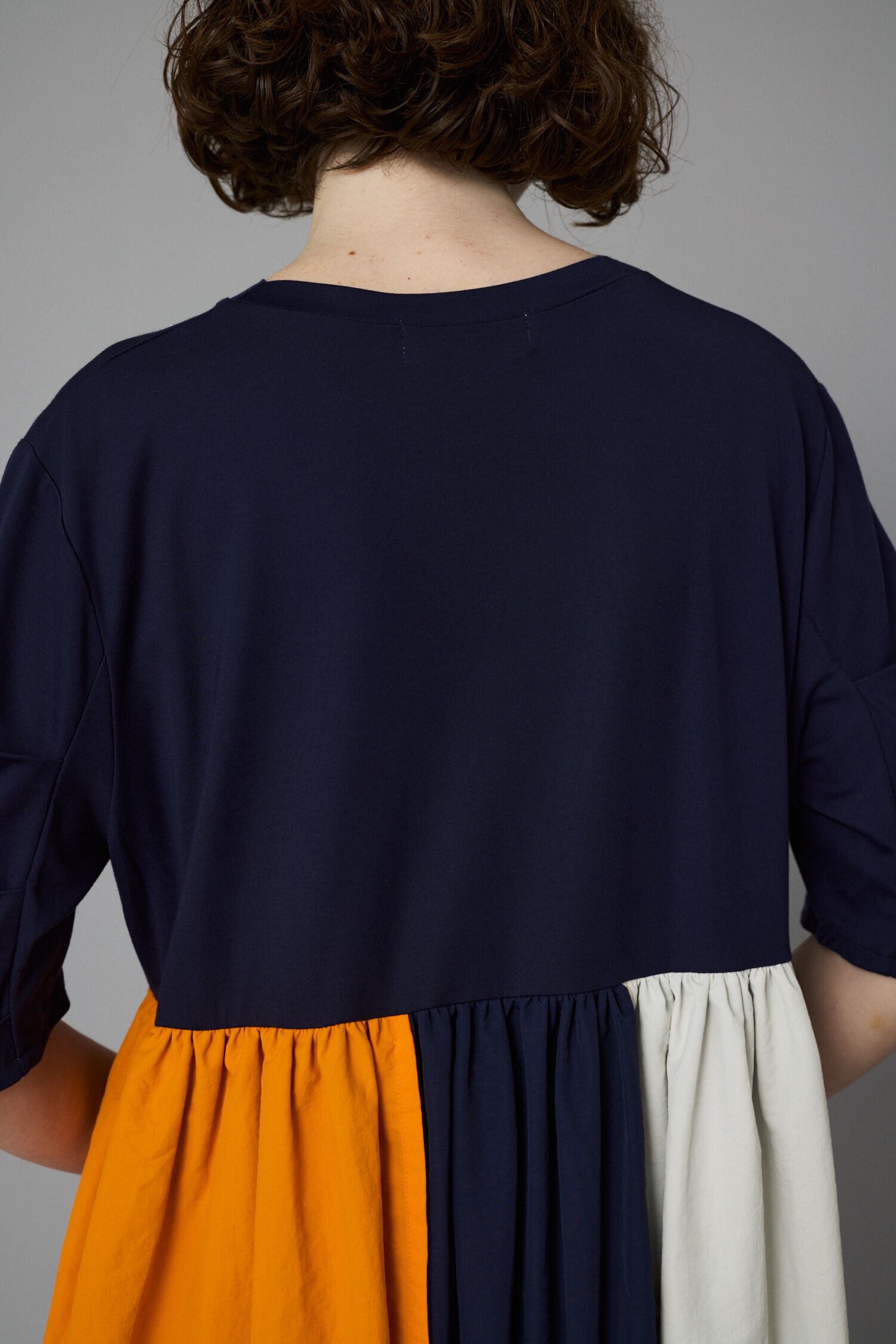 HeRIN.CYE「Tuck sleeve docking dress」|ワンピース|