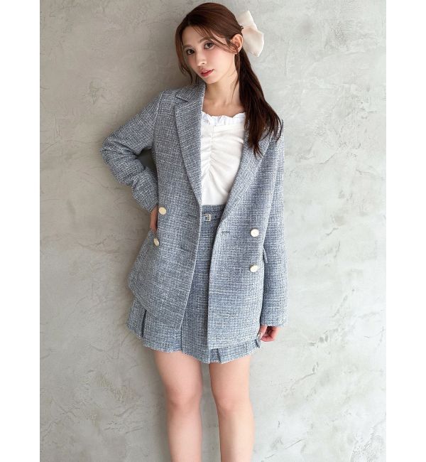 RESEXXY「ツイードミディジャケット【セットアップ着用可能】」|その他|