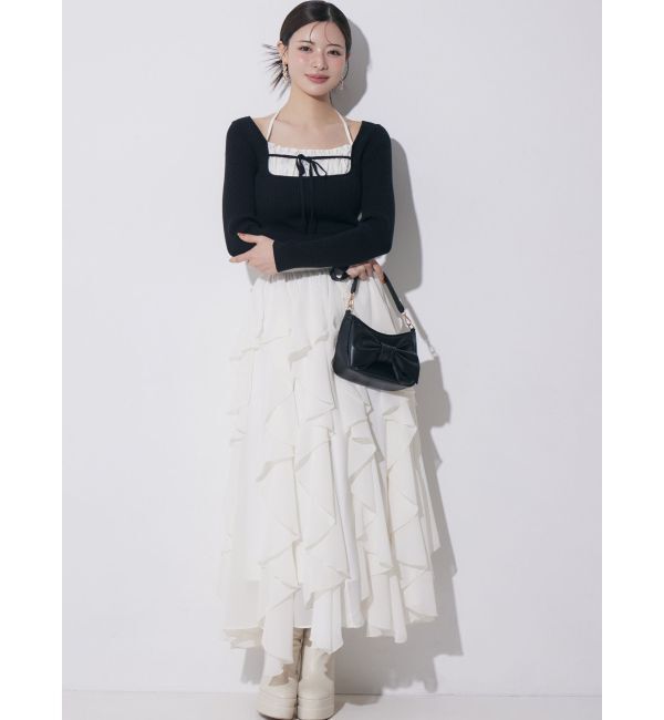 RESEXXY「ラッフルシアーロングスカート」|スカート|