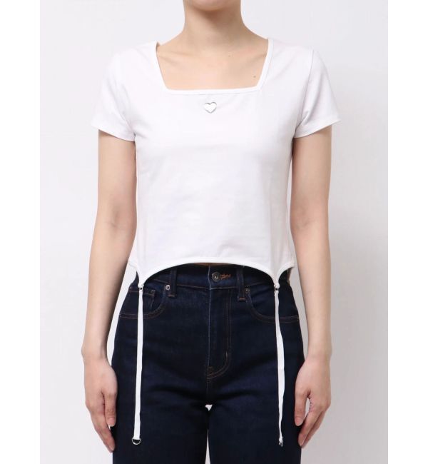 EMODA「スクエアネックギャザートップ」|Tシャツ・カットソー|