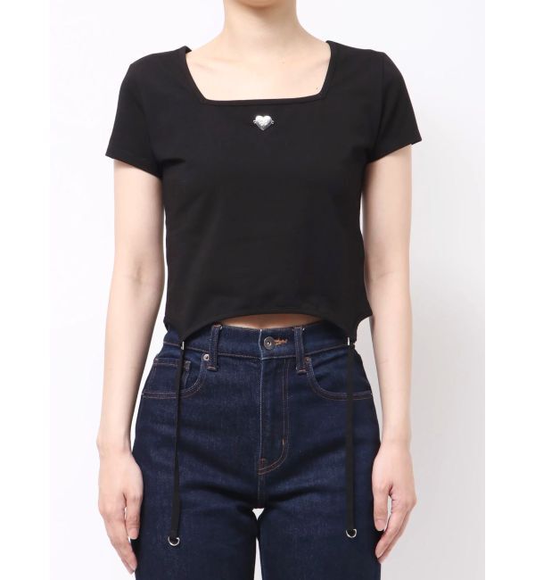 EMODA「スクエアネックギャザートップ」|Tシャツ・カットソー|