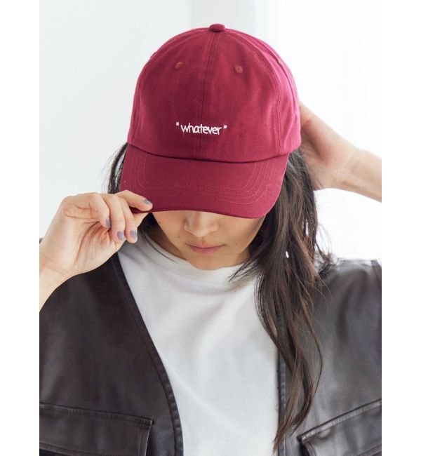 Ungrid「エンブロイダリーロゴキャップ」|キャップ・キャスケット|レッド