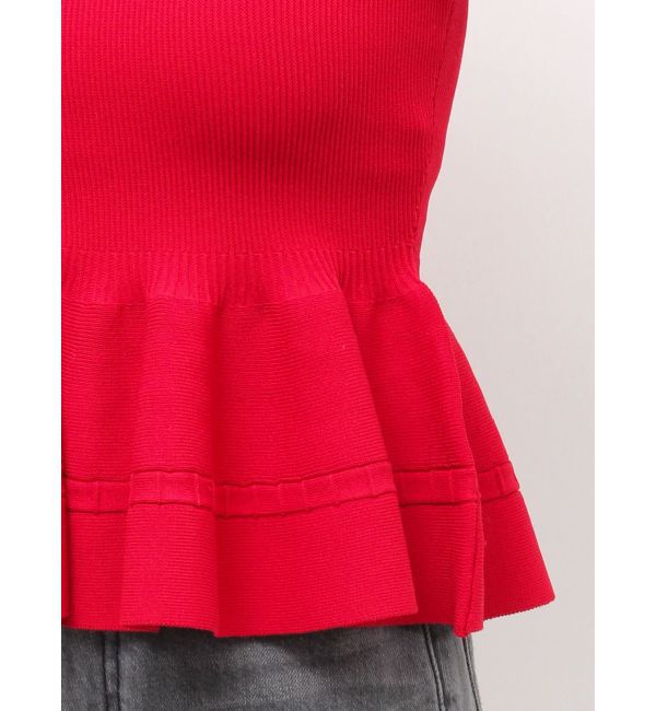 LAGUNAMOON「ペプラムオフショルニットプルオーバー」|ニット・セーター|