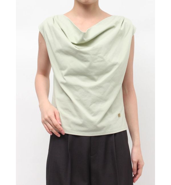 LAGUNAMOON「【接触冷感】オフショルドレープカットトップス」|Tシャツ・カットソー|