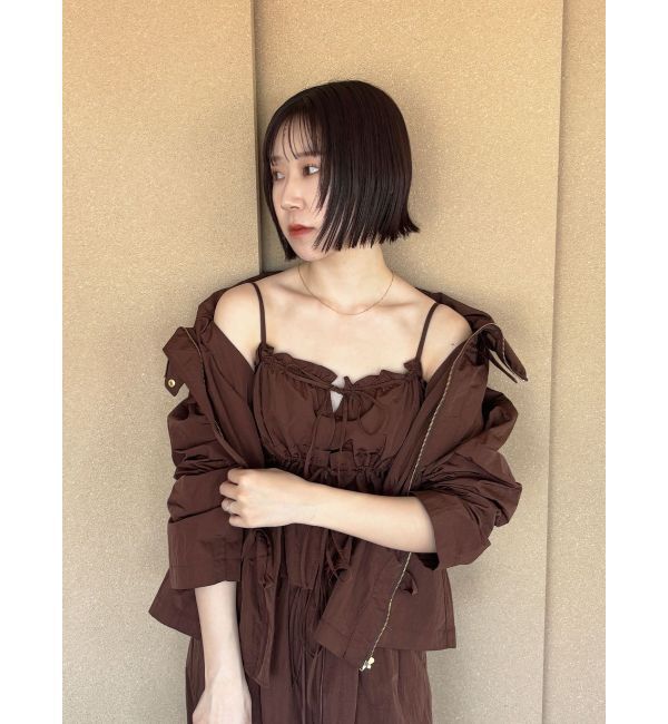 LAGUNAMOON「ギャザーペプラムキャミソール」|キャミソール|