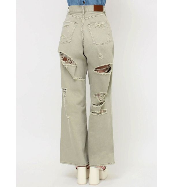 EVRIS「オーバークラッシュワイドデニムパンツ」|デニム|