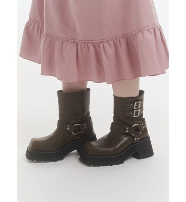 jouetie「プラットフォームショートエンジニアブーツ」|ショートブーツ|