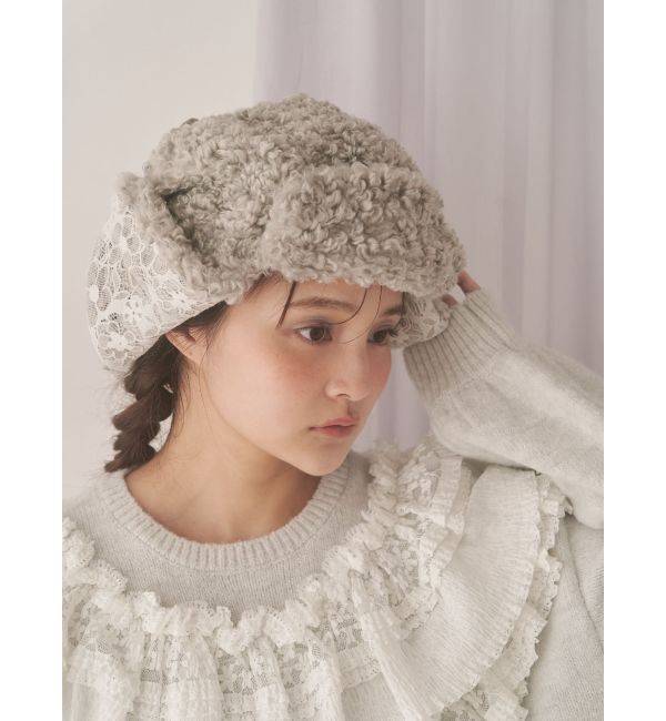 merry jenny「レースドッキングボアハット」|ハット|