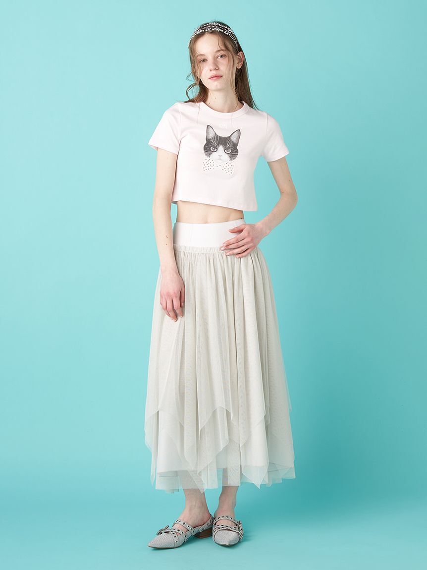 FURFUR「【上國料萌衣コラボ】HanaプリントTシャツ（UNISEX）」|Tシャツ・カットソー|