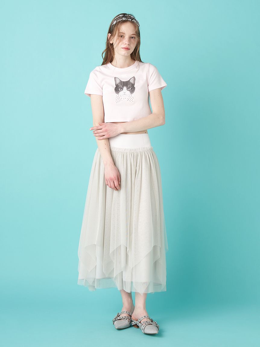 FURFUR「【上國料萌衣コラボ】HanaプリントTシャツ（UNISEX）」|Tシャツ・カットソー|