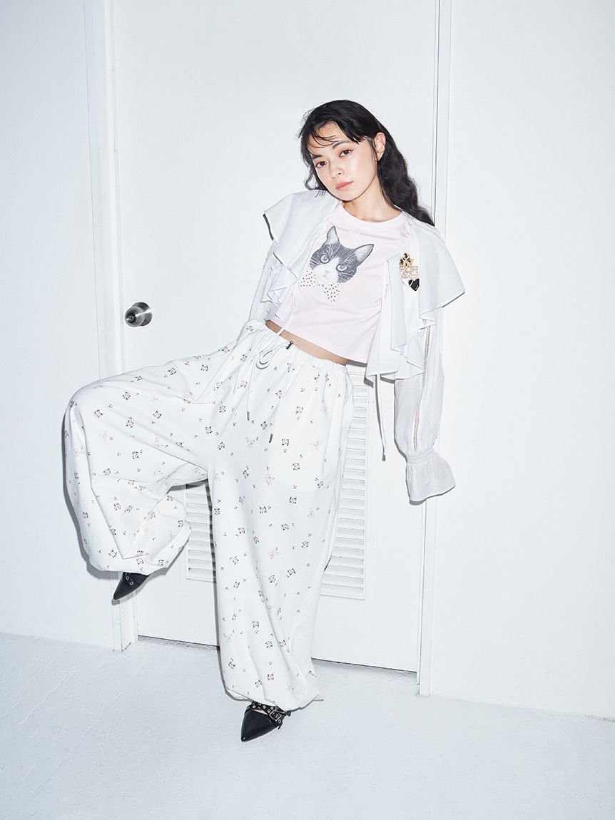 FURFUR「【上國料萌衣コラボ】HanaプリントTシャツ（UNISEX）」|Tシャツ・カットソー|