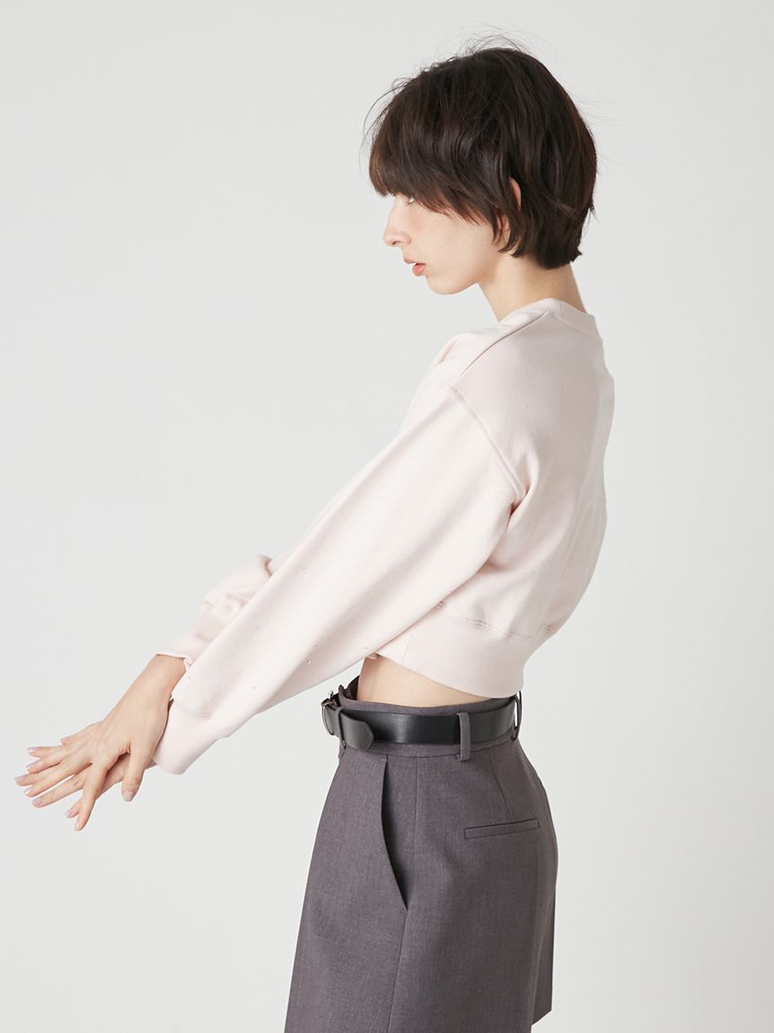 LILY BROWN「【LILY BROWN&times;Hearts2Hearts】コラボレーションビジューロゴスウェット」|スウェット・ジャージ|