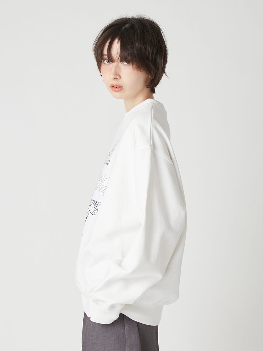 LILY BROWN「【LILY BROWN&times;Hearts2Hearts】コラボレーションビジューロゴスウェット」|スウェット・ジャージ|