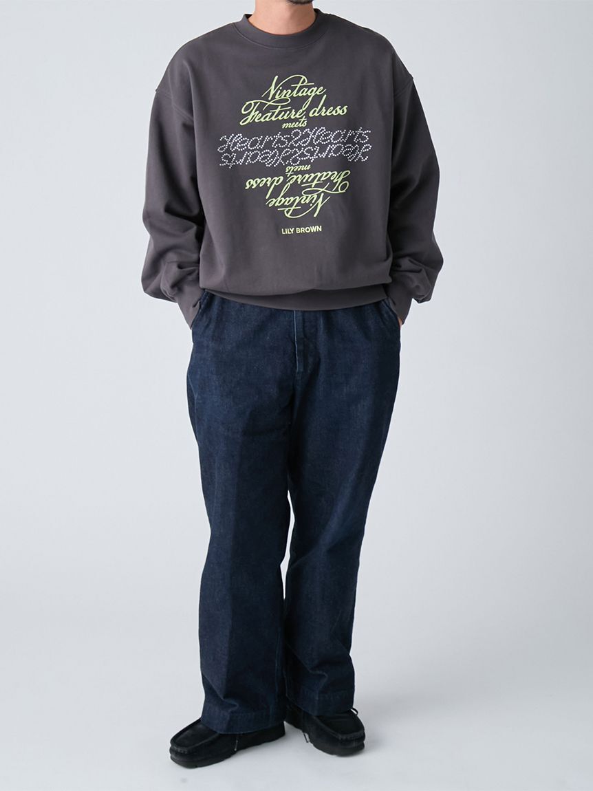 LILY BROWN「【LILY BROWN&times;Hearts2Hearts】コラボレーションビジューロゴスウェット」|スウェット・ジャージ|