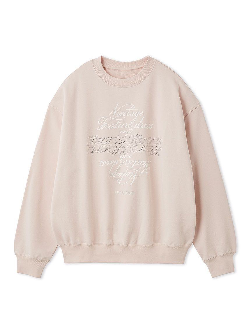 LILY BROWN「【LILY BROWN&times;Hearts2Hearts】コラボレーションビジューロゴスウェット」|スウェット・ジャージ|