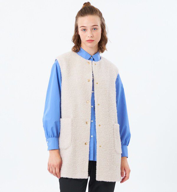 MACKINTOSH PHILOSOPHY「【HESSLE NO SLEEVE（ヘスルノースリーブ）】」|ブルゾン・スタジャン|エクリュ