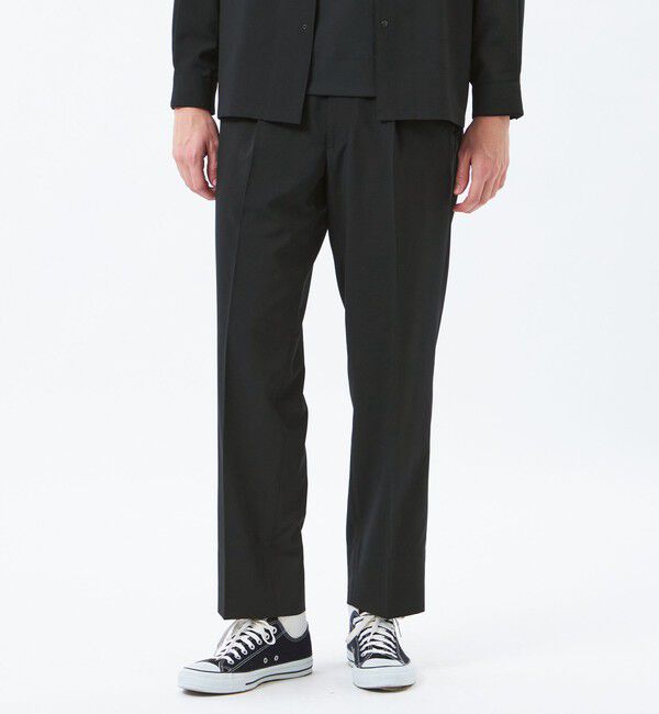 MACKINTOSH PHILOSOPHY「トロッター トラウザーズ ＃001（ナンバーワン）エクストラファイントロピカル」|スラックス|ブラック