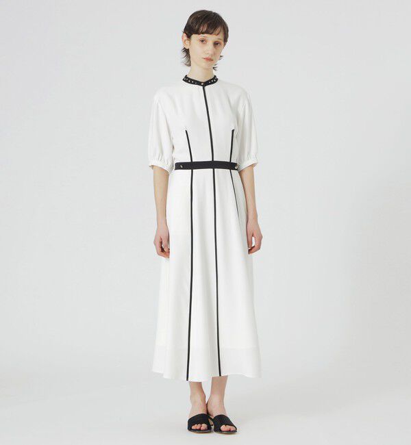  「【手洗い可】RAMPONIバイカラーワンピース」|ワンピース|