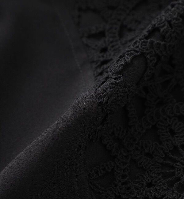  「レースコンビショートスリーブシャツ」|シャツ・ブラウス|