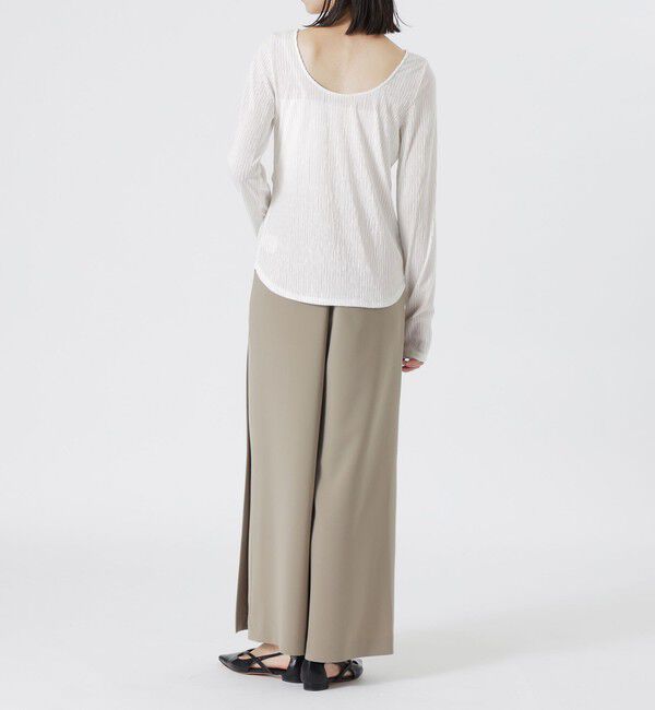  「バックオープンベロアトップス」|Tシャツ・カットソー|