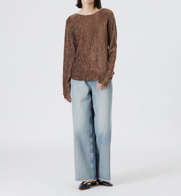  「バックオープンベロアトップス」|Tシャツ・カットソー|