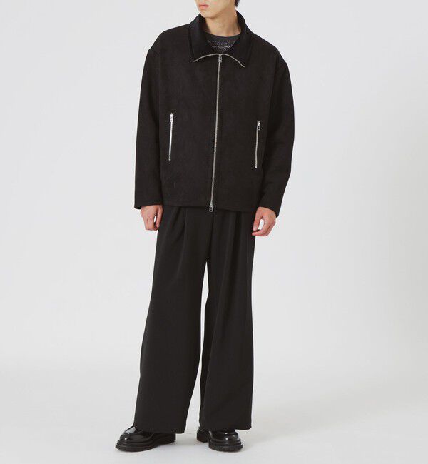  「スエードライクスタンドネックブルゾン」|ブルゾン・スタジャン|