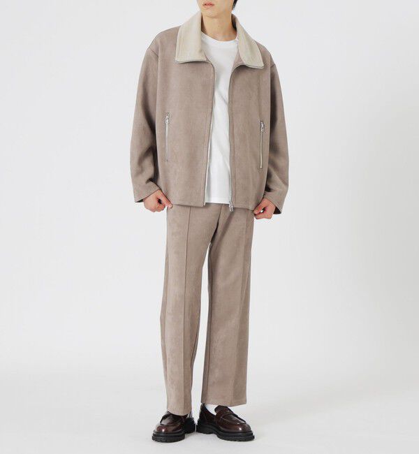  「スエードライクスタンドネックブルゾン」|ブルゾン・スタジャン|