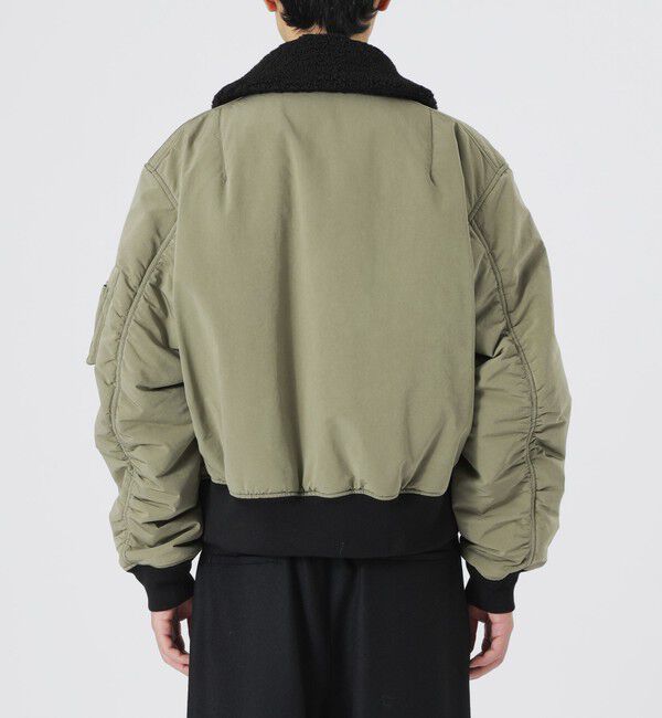  「ボアカラーフライトブルゾン」|ブルゾン・スタジャン|