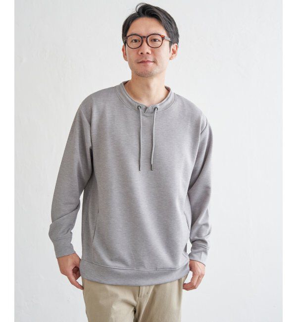 ikka「【抗菌防臭／吸水速乾】GOKU楽ダンボールルーイカラー」|パーカー|