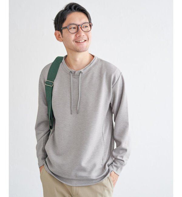 ikka「【抗菌防臭／吸水速乾】GOKU楽ダンボールルーイカラー」|パーカー|