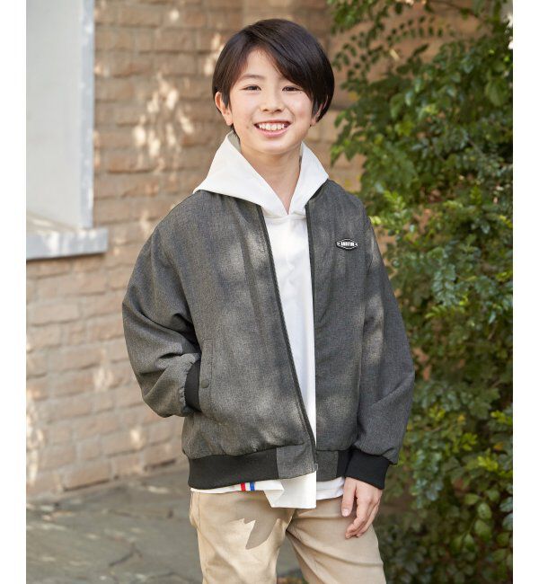 ikka kids「【親子コーデ】リネンライクブルゾン（110~160cm）」|その他|チャコール